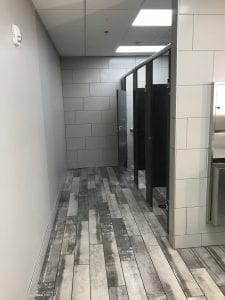 Construction Clean Bathroom Tile Floors